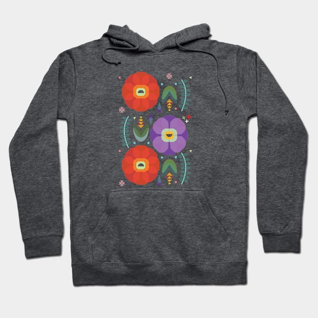 Flowerfully Folk Hoodie by LjM